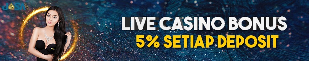Bonus 5% Live Casino